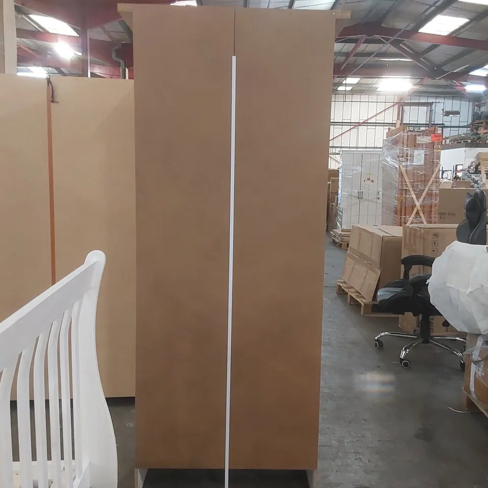 WOODEN 2 DOOR 2 DRAWER WARDROBE 