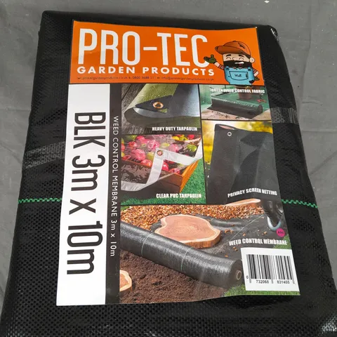 PRO-TEC WEED CONTROL MEMBRANE IN BLACK (3 X 10M)