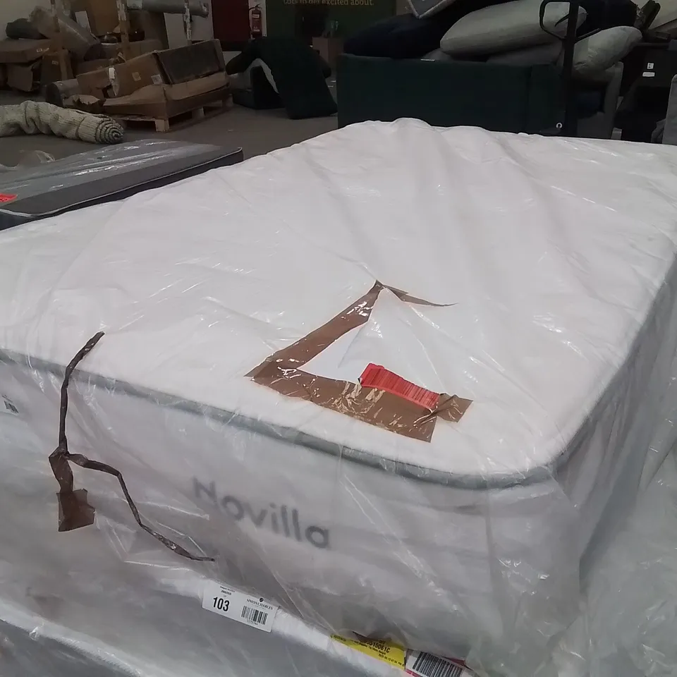 QUALITY BAGGED NOVILLA 25CM ORTHO MEMORY FOAM POCKET SPRUNG 135CM SMALL DOUBLE MATTRESS