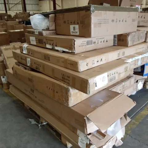 PALLET OF ASSORTED DUSK FLATPACK FURNITURE AND FURNITURE PARTS