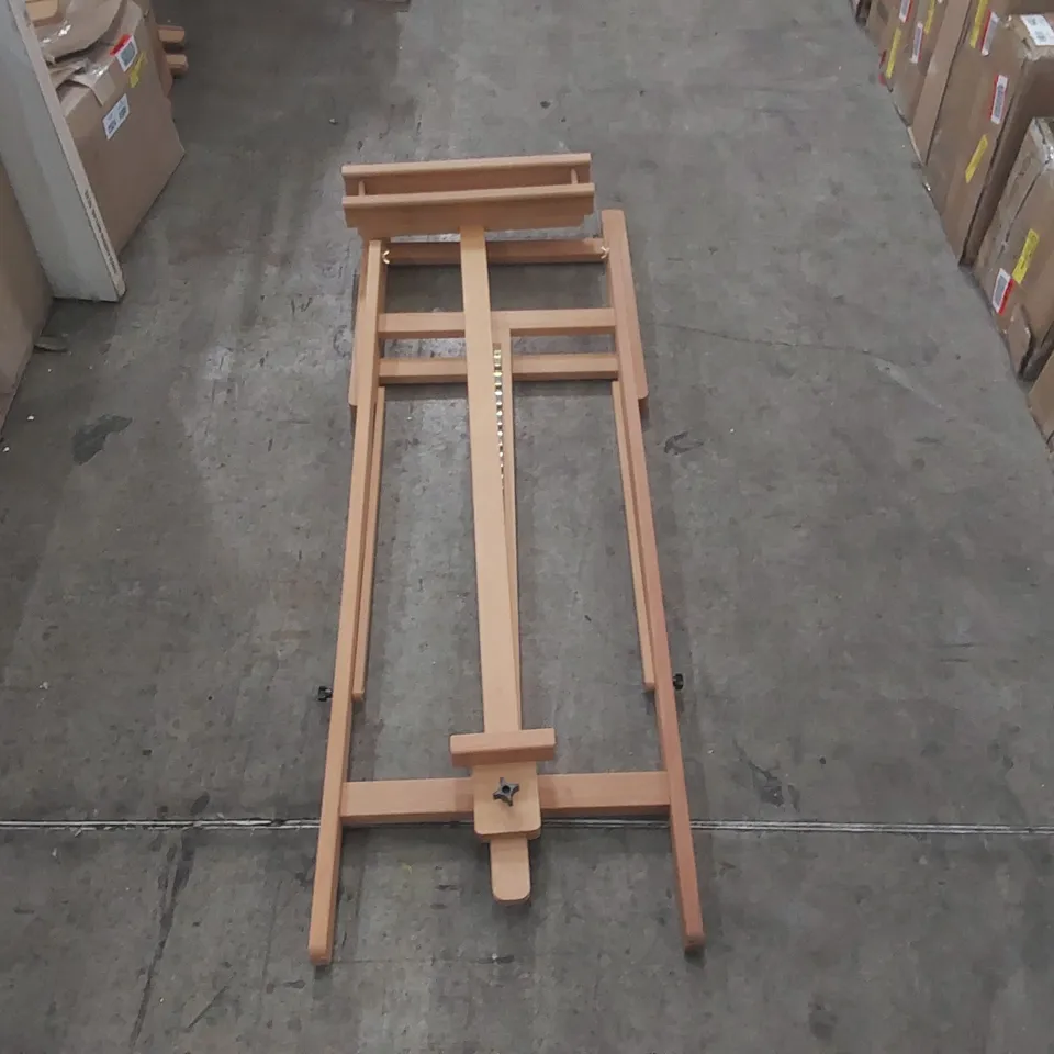 ANGELINNE ROSALIND WHEELER ADJUSTABLE SOLID WOOD H-FRAME EASEL