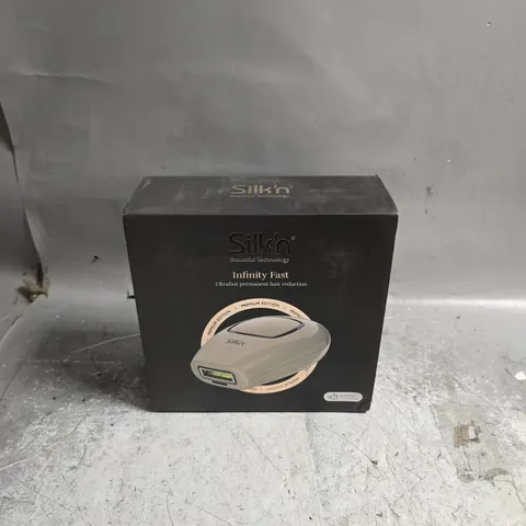 BOXED SILK'N INFINITY FAST PERMANENT HAIR REDUCTION DEVICE IN ROSE GOLD COLOUR