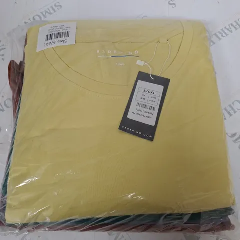 BADRHINO 5-PACK OF T-SHIRTS - 5/6XL