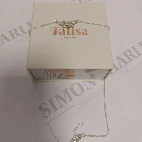 TALISA JEWELLERY SILVER EFFECT ANKLE BRACELET