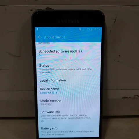 SAMSUNG GALAXY A3 MOBILE PHONE