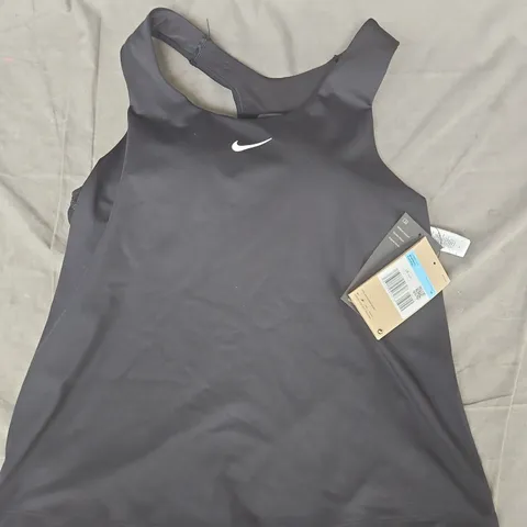 NIKE WOMEN'S PADDED TANK VEST TOP IN BLACK SIZE MEDIUM