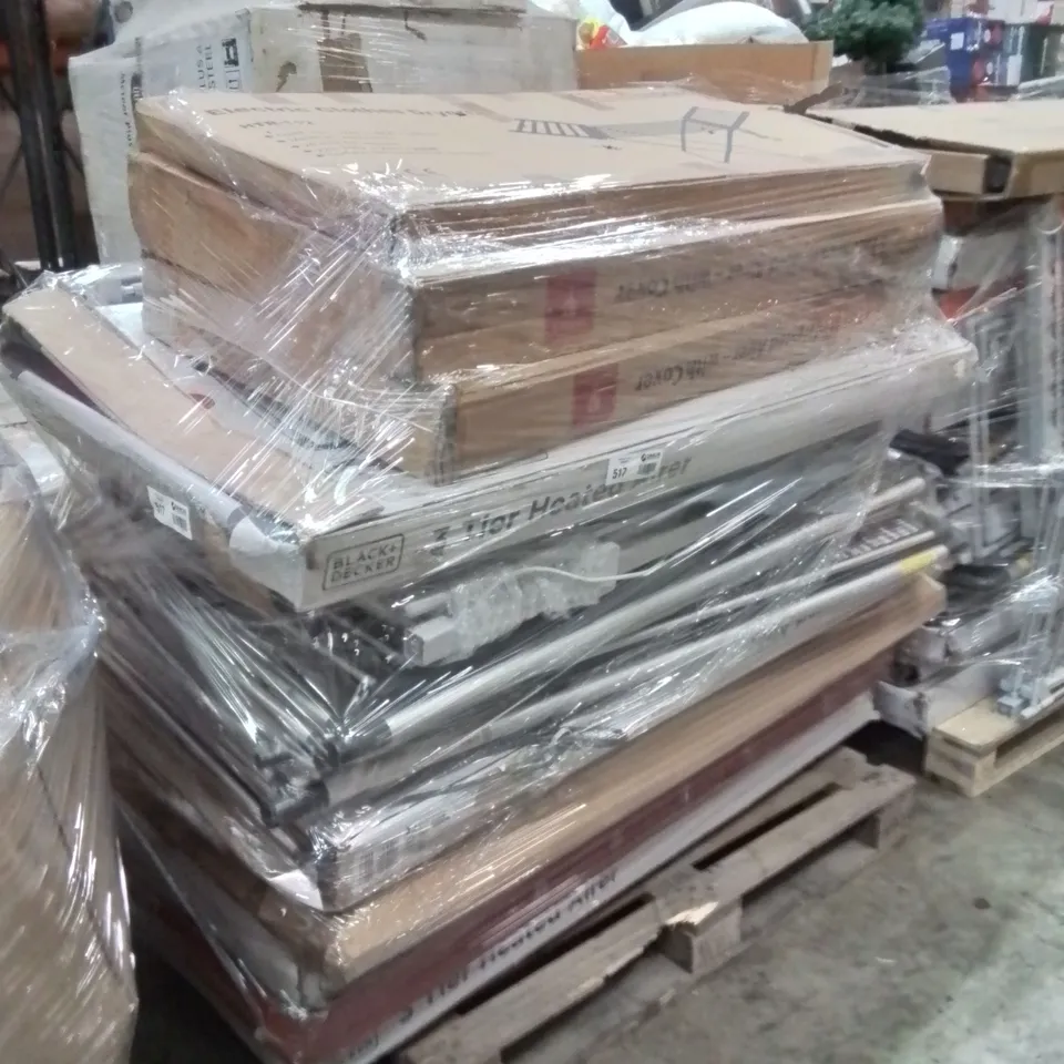 PALLET TO CONTAIN A LARGE QUANTITY OF HEATED CLOTHING AIRERS 