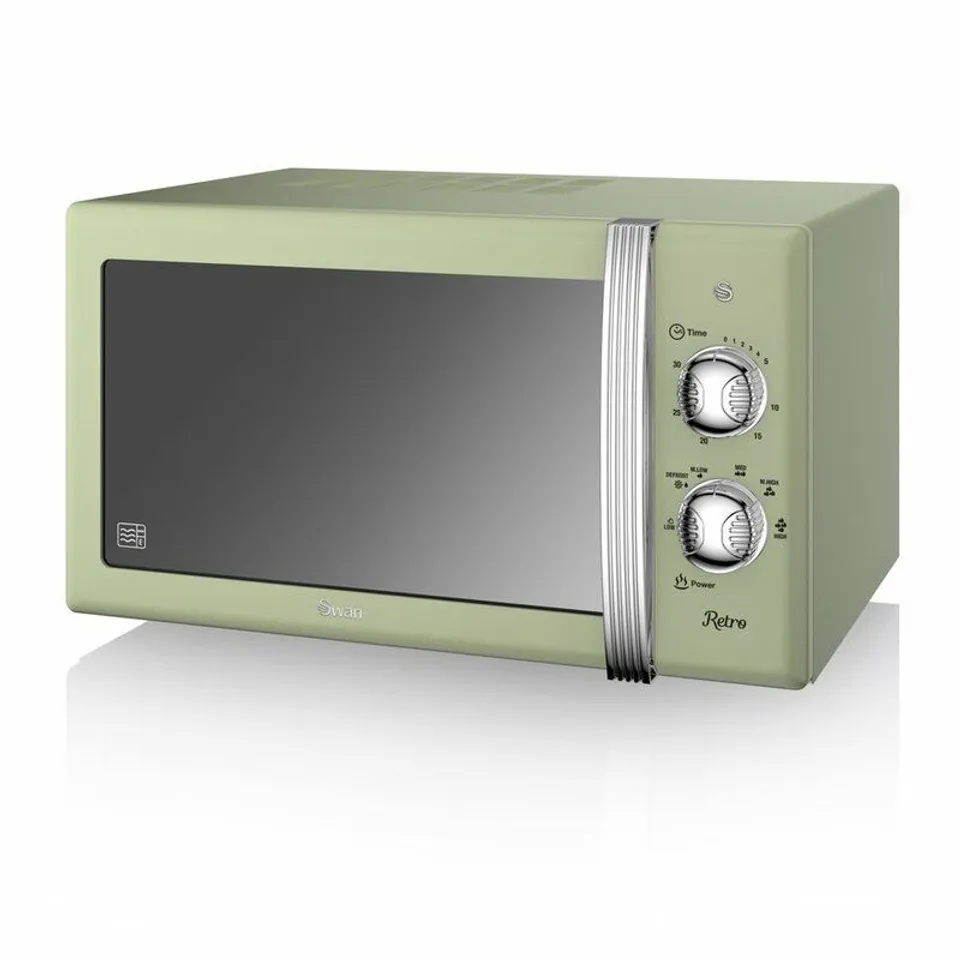 BOXED RETRO 20L 800W COUNTERTOP MICROWAVE 