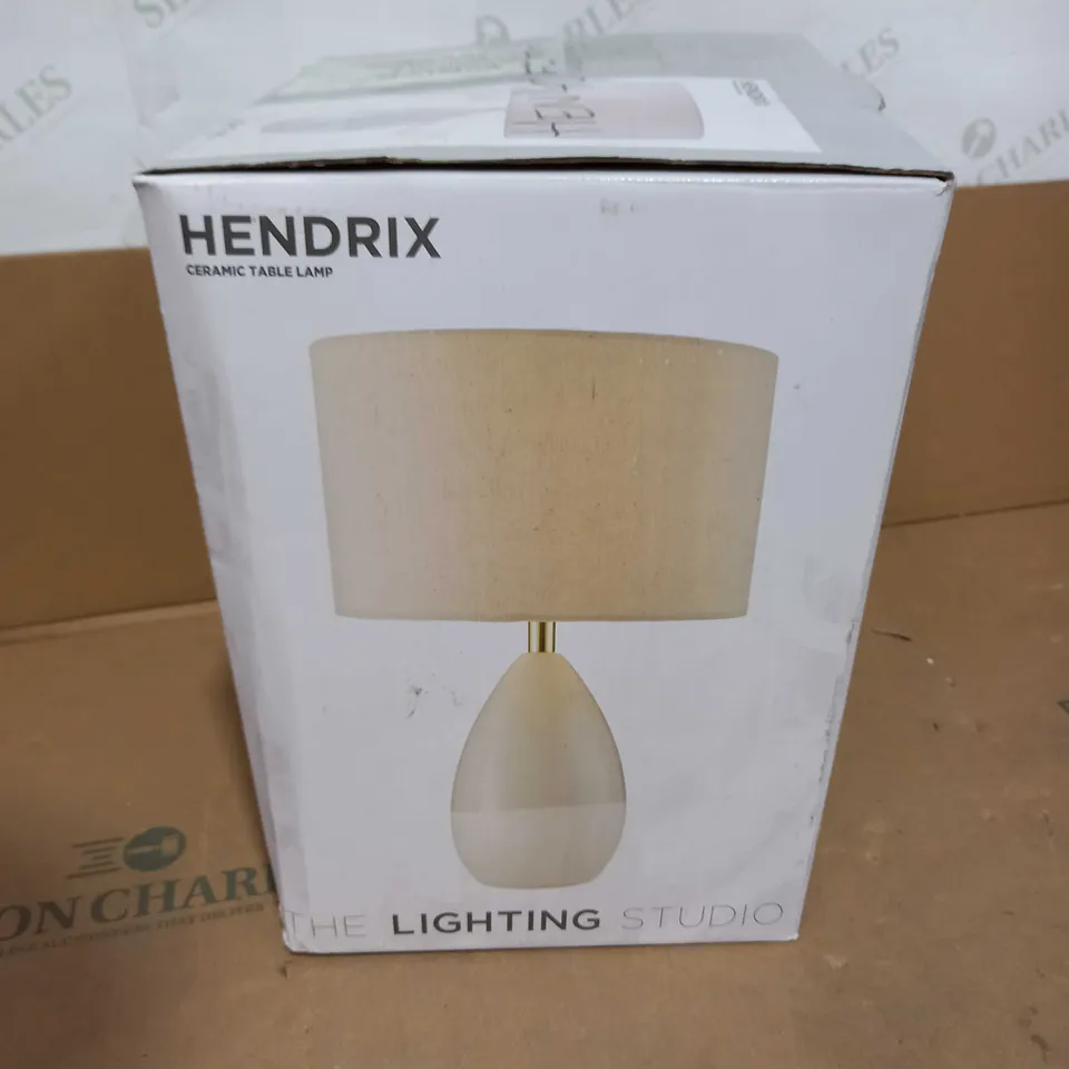 THE LIGHTING STUDIO HENDRIX CERAMIC TABLE LAMP