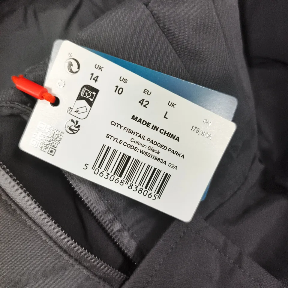 SUPERDRY CITY PARKA – BLACK, WOMEN'S UK14 (US10, EU42)