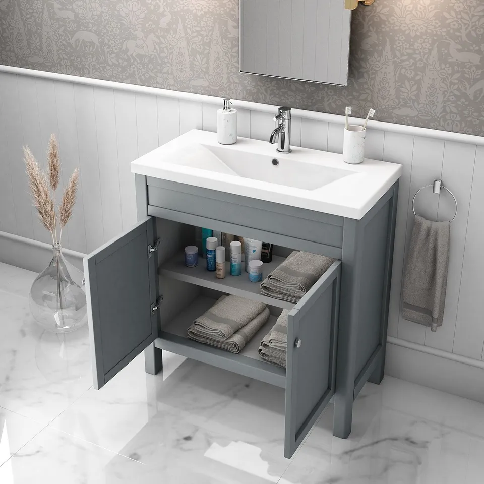 BOXED BRAND NEW AVEBURY 815MM CERAMIC BASIN 