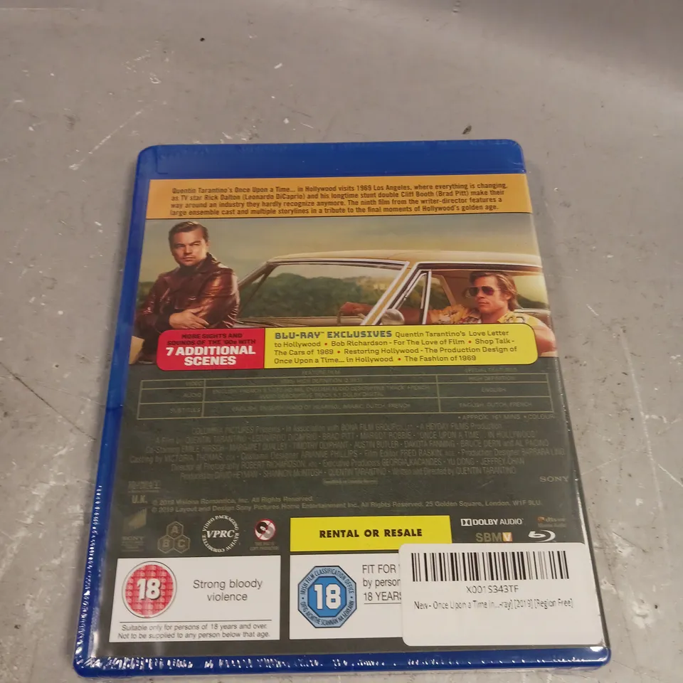 SEALED ONCE UPON A TIME IN HOLLYWOOD BLU-RAY 