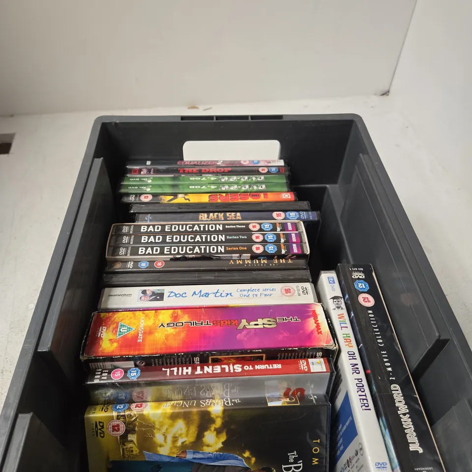 APPROXIMATELY 14 X ASSORTED DVDS INCLUDING BAD EDUCATION , THE DROP AND DOC MARTIN 