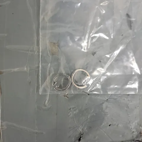 LOVE DIAMOND 9CT WHITE GOLD DIAMOND SET HOOP EARRINGS