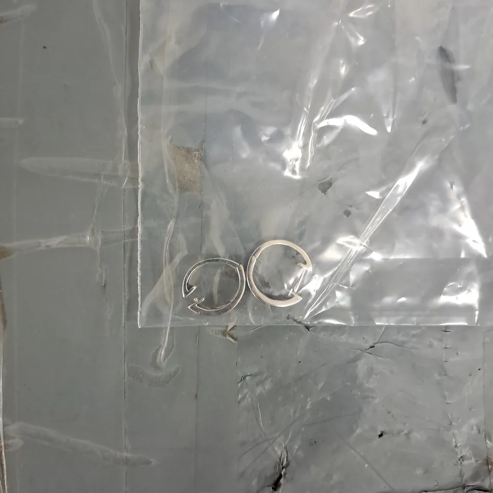 LOVE DIAMOND 9CT WHITE GOLD DIAMOND SET HOOP EARRINGS