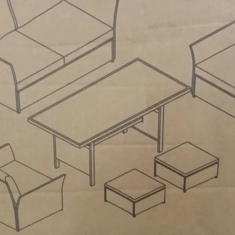 BOXED CALGARY OUTDOOR TABLE // TABLE ONLY (1 BOX)