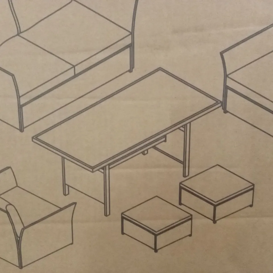 BOXED CALGARY OUTDOOR TABLE // TABLE ONLY (1 BOX)