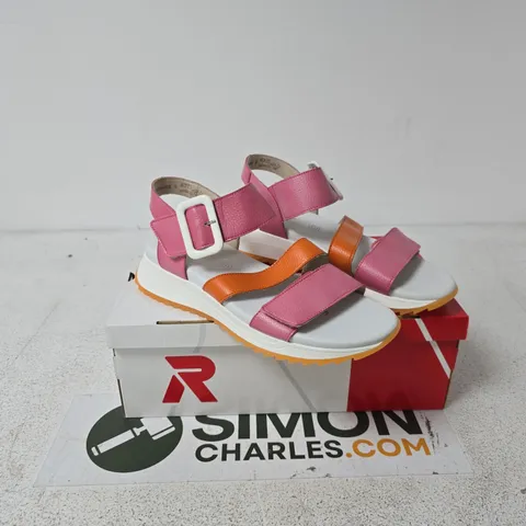 RIEKER PINK SANDALS SIZE UK 7.5 BOXED