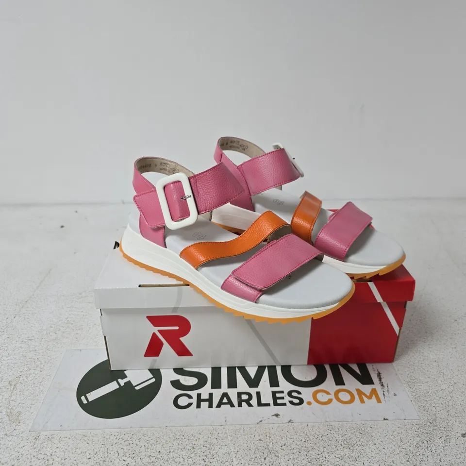 RIEKER PINK SANDALS SIZE UK 7.5 BOXED