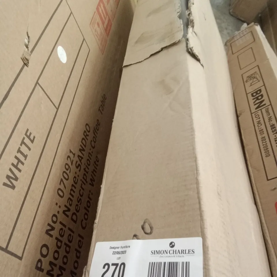 BOXED MASSIVE TABLE TOP - WHITE/GREY