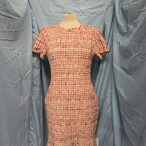 NOBODY'S CHILD MARTHA MINI DRESS IN PINK SIZE UK 10