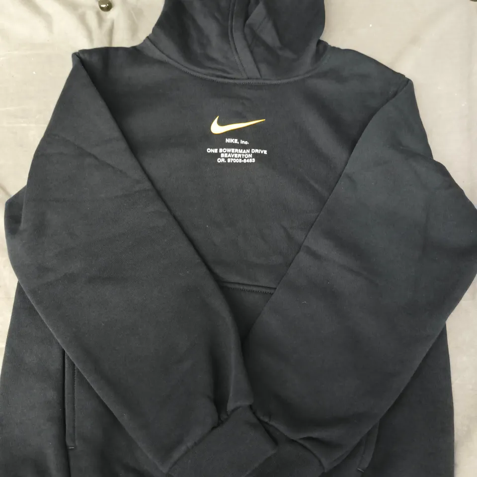 NIKE KIDS PULL-OVER HOODY IN BLACK SIZE LARGE