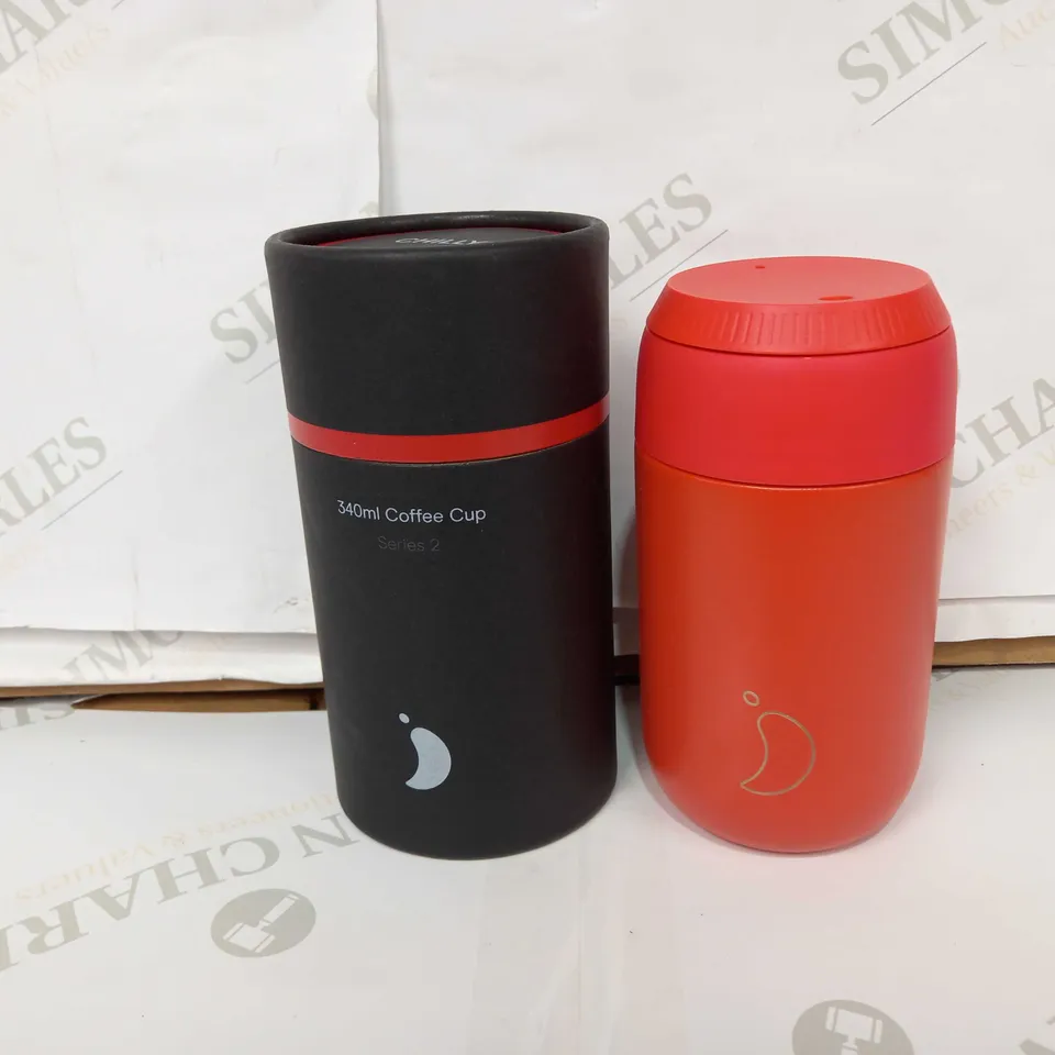 CHILLYS KAFFEEBECHER SERIES 2 MAPLE RED 340ML COFFE CUP
