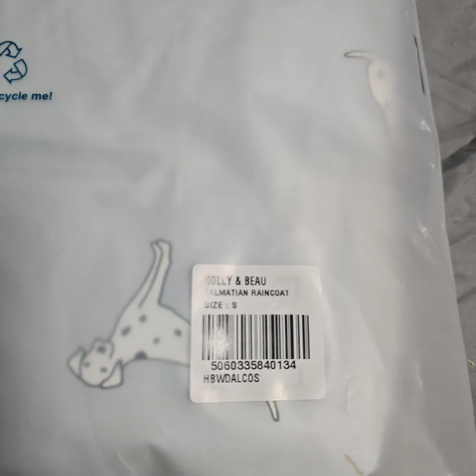 HOLLY & BEAU DALMATIAN COLOUR-CHANGING RAINCOAT – SIZE S (KIDS)