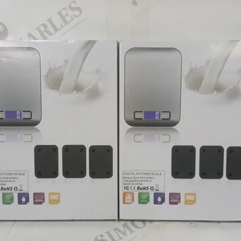 SET OF 2 BOXED UNBRANDED KITCHEN SCALES