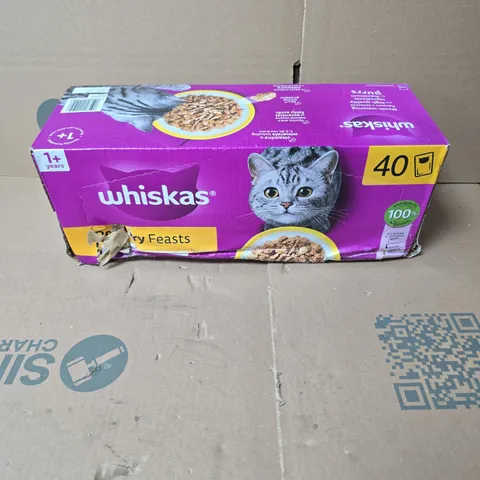 WHISKAS POULTRY FEASTS 1+ YEARS 40 X 85G BOXED