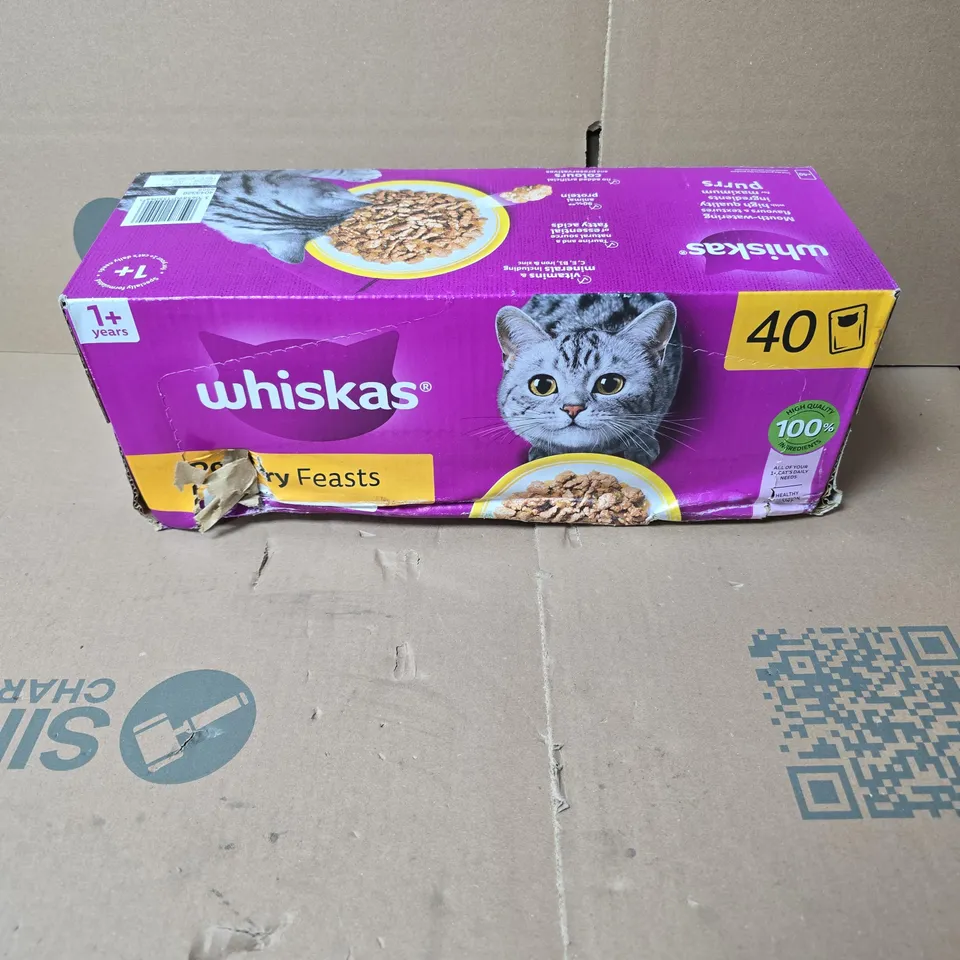 WHISKAS POULTRY FEASTS 1+ YEARS 40 X 85G BOXED
