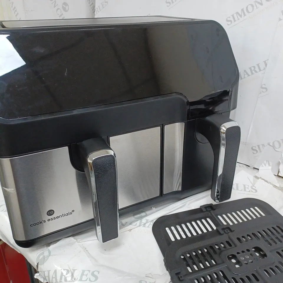 BOXED COOK'S ESSENTIALS 7.7L DUAL AIR FRYER 