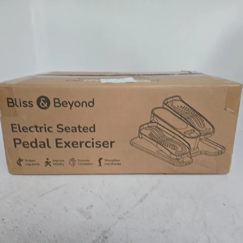 BLISS & BEYOND ELECTRIC SEATED PEDAL EXERCISER – BOXED