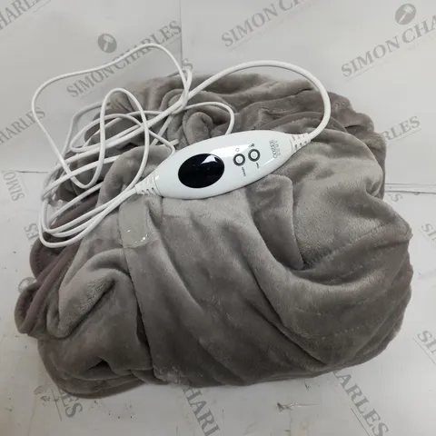 COZEE HOME HEATED TV BLANKET IN GREY