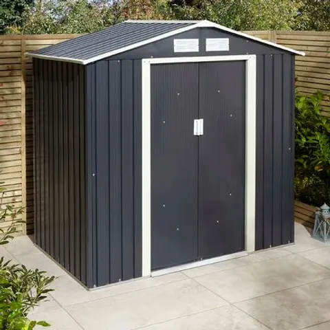 BOXED TRENTVALE 6X4 METAL APEX SHED (1 BOX)