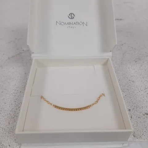 NOMINATION ITALY GOLD-TONE CHAIN BRACELET – BOXED
