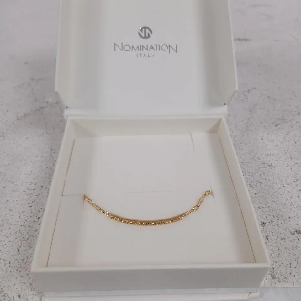 NOMINATION ITALY GOLD-TONE CHAIN BRACELET – BOXED