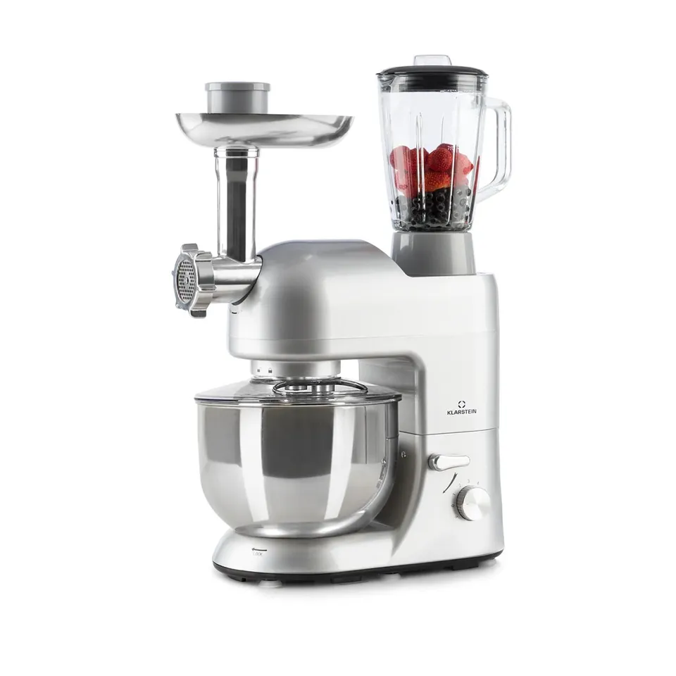 KLARSTEIN LUCIA 5L STAND MIXER WITH MEAT GRINDER SILVER