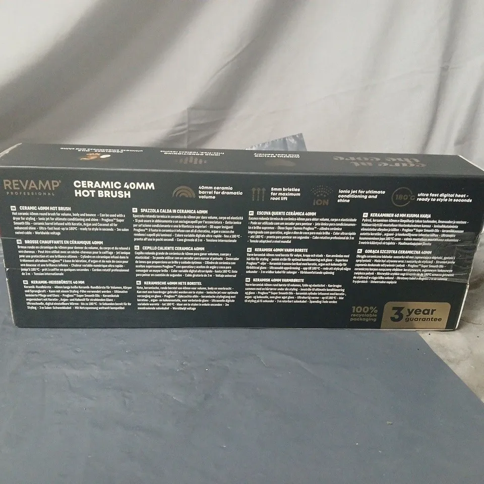 REVAMP CERAMIC 40MM HOT BRUSH BOXED