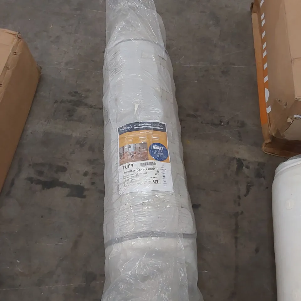 QUALITY BAGGED AND ROLLED SILENTNIGHT KIDS ECO BUNK FLAT TOP BUNK 90cm SINGLE MATTRESS