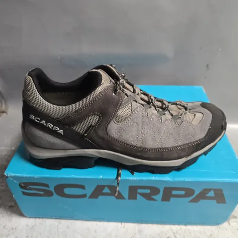 BOXED PAIR OF SHERPA VORTEX GTX TRAINERS IN GREY - UK 9.5