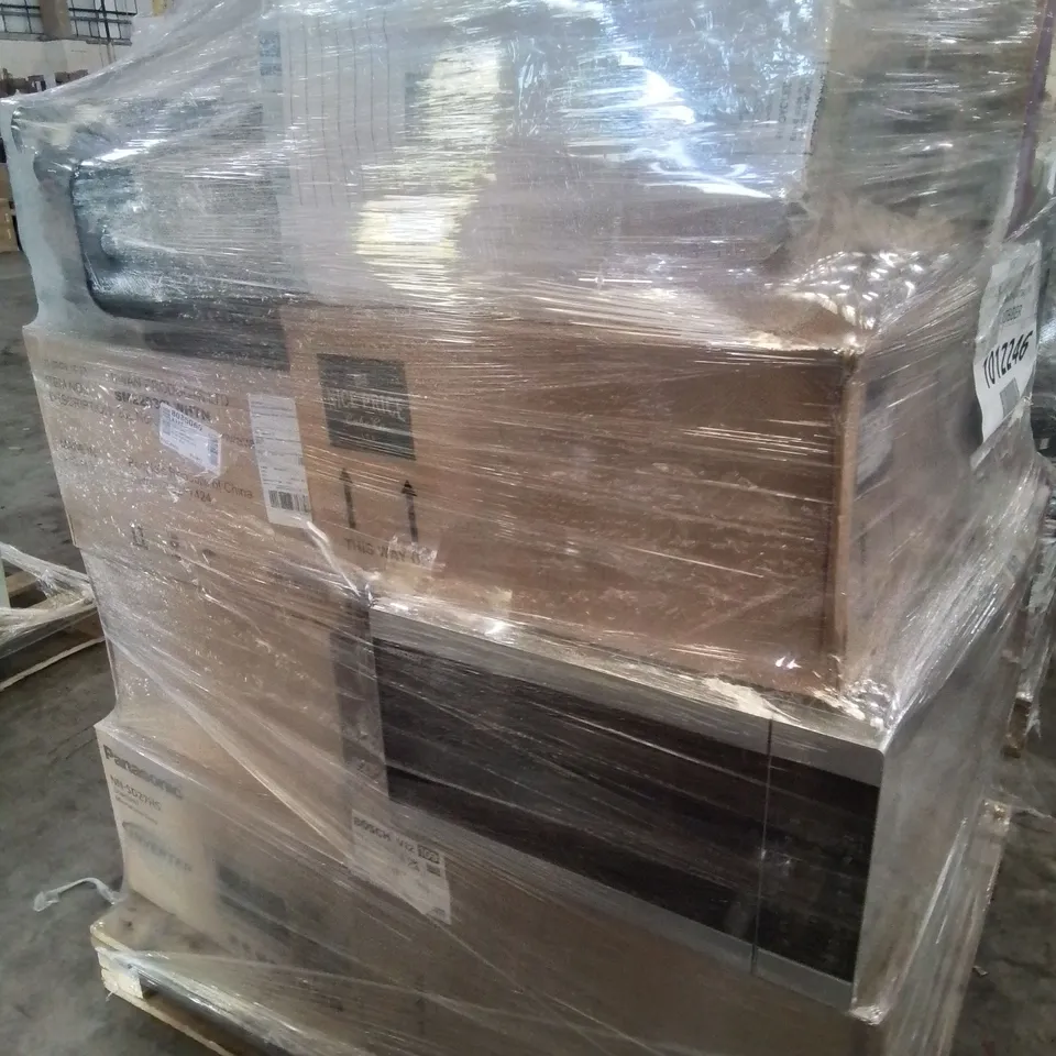 PALLET OF APPROXIMATELY 15 ASSORTED MICROWAVES TO INCLUDE