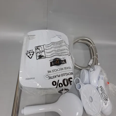 TRITON SILENT RUNNING THERMOSTATIC POWER SHOWER WHITE & CHROME NOVEL SR