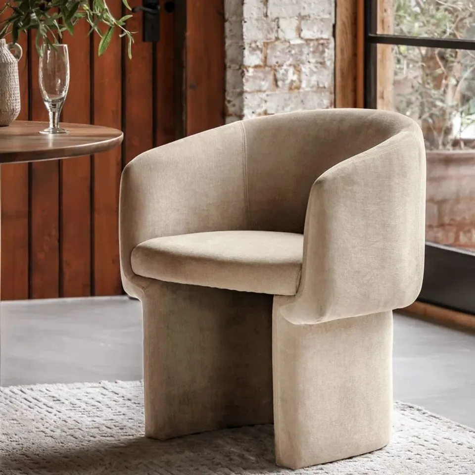 BOXED METRO LANE HOLM ARMCHAIR - CREAM (1 BOX)