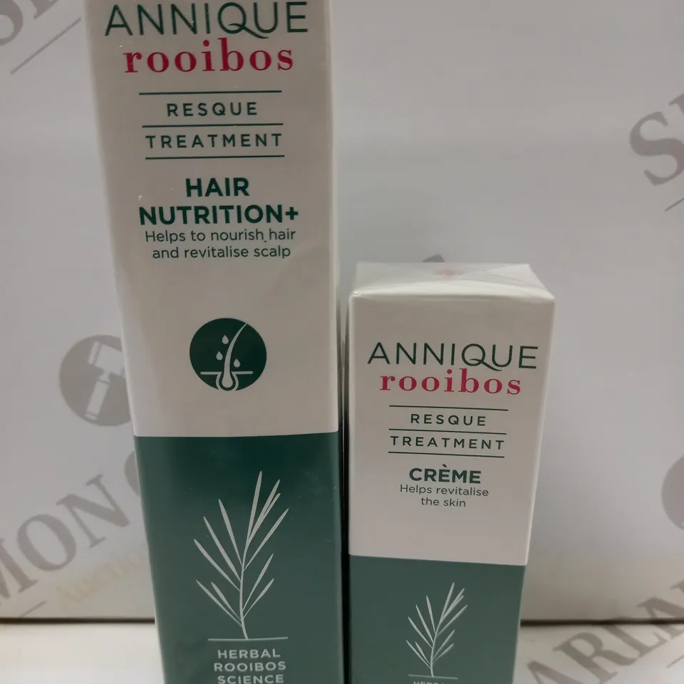 SEALED ANNIQUE ROOIBOS RESQUE TREATMENT HAIR NUTRITION+ (100ML) AND CREME (30ML)