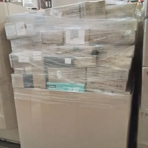PALLET CONTAINING A LARGE QUANTITY OF WALL MOUNTED BRACKETS 