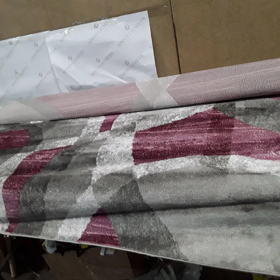 HEACOCK DHURRIE PURPLE/GREY RUG 160×230CM