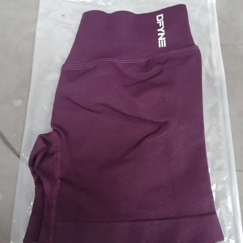 DFYNE PURPLE WOMEN'S SPORT SHORTS - SIZE S