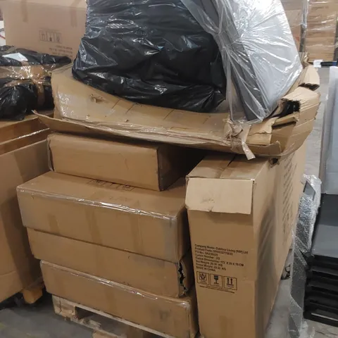 PALLET OF ASSORTED INCOMPLETE GARDEN AND PATIO FURNITURE PARTS 
