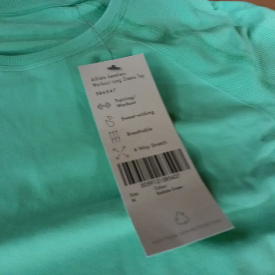 SWEATY BETTY ATHLETE SEAMLESS WORKOUT TOP - GREEN